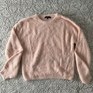 Warm Salutations Blush Eyelash Knit Oversized Sweater